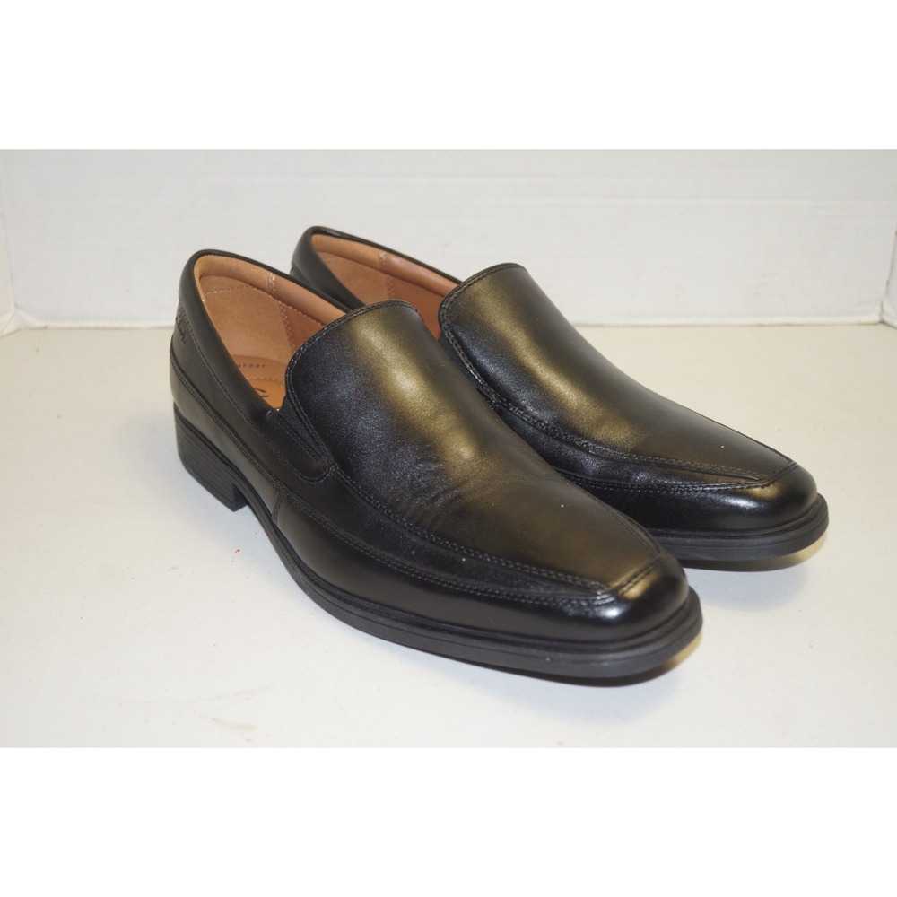 Clarks Tilden Free Men's Size 9.5 Black Leather Loafers